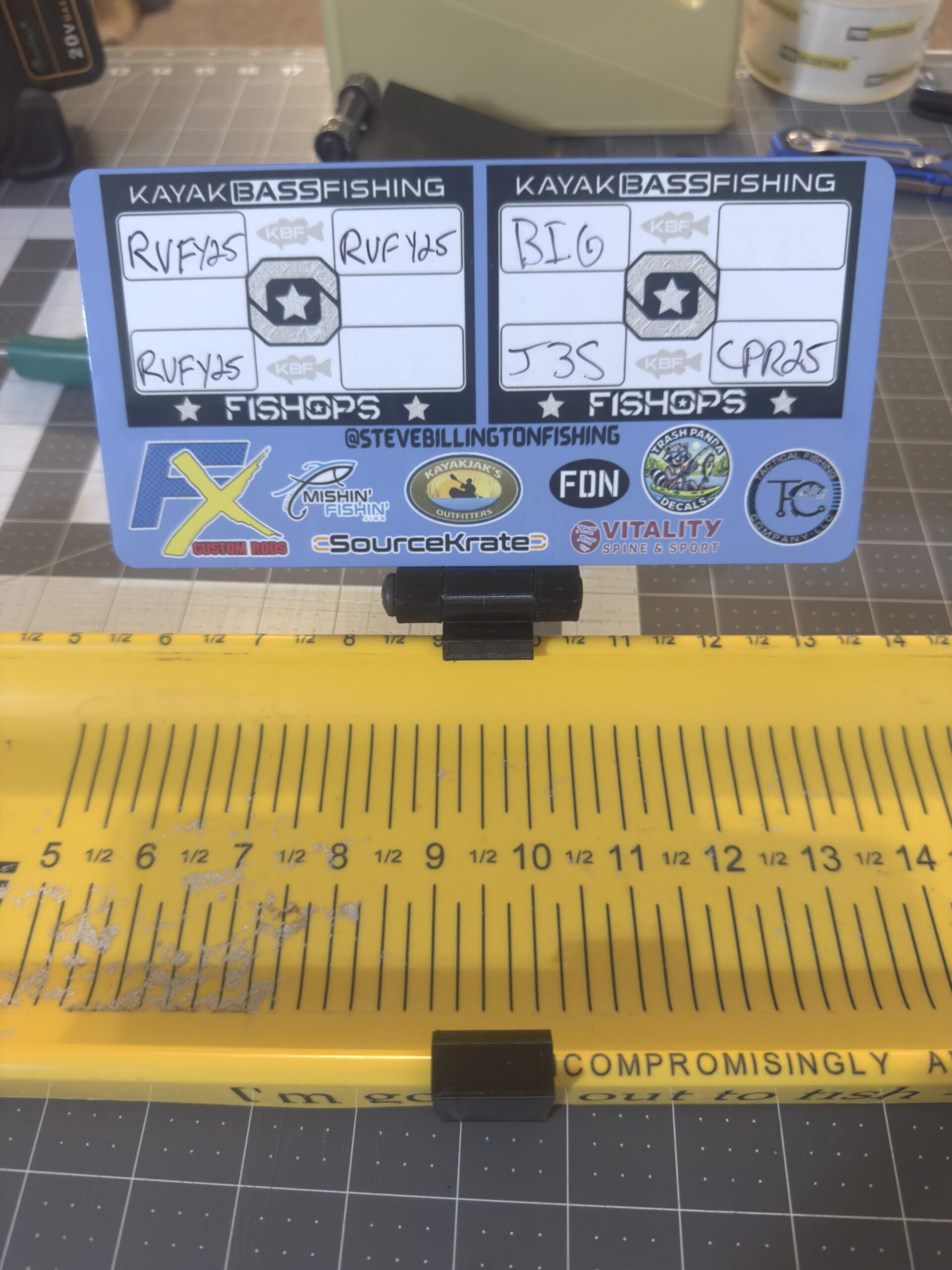 Dumpster Lid ID Holder (Ketch Carbonate) image 1