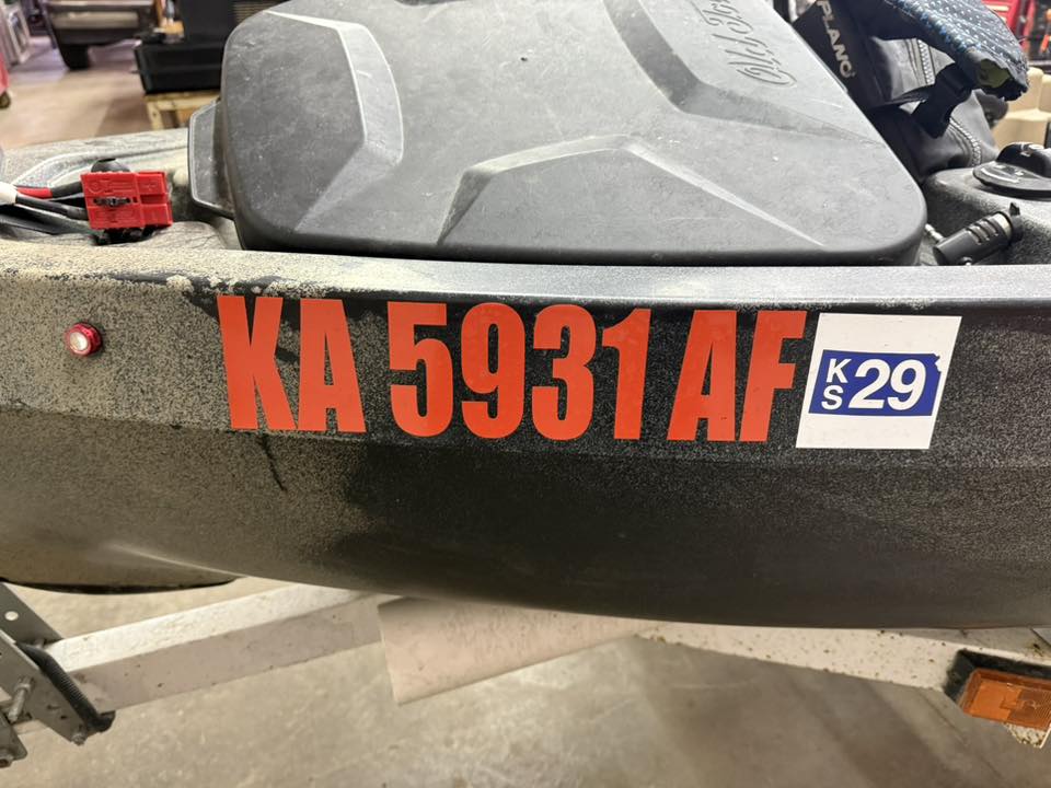 Kayak/Boat Registration Numbers