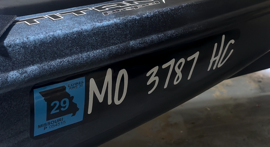 Kayak/Boat Registration Numbers